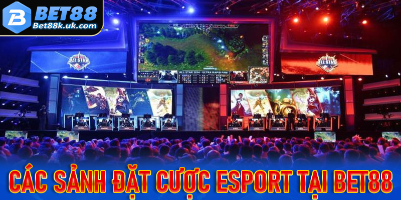 Các sảnh đặt cược Esport tại Bet88 anh em không nên bỏ lỡ